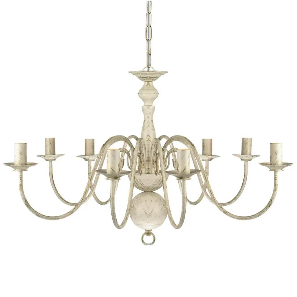 Antique Metal Chandelier 8 x E14 Bulbs Price