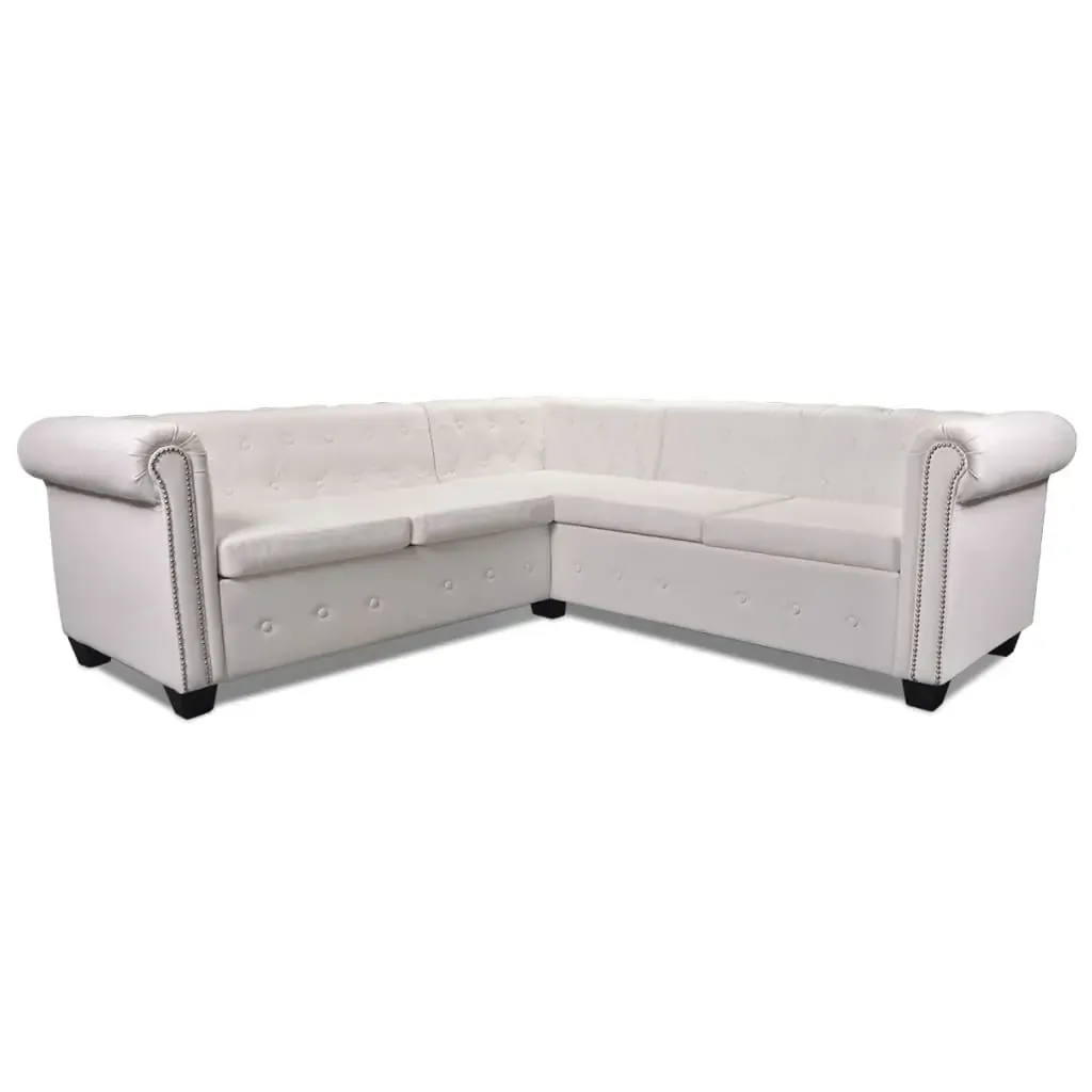 Kallora Chesterfield Corner Sofa 5-Seater Artificial Leather Price