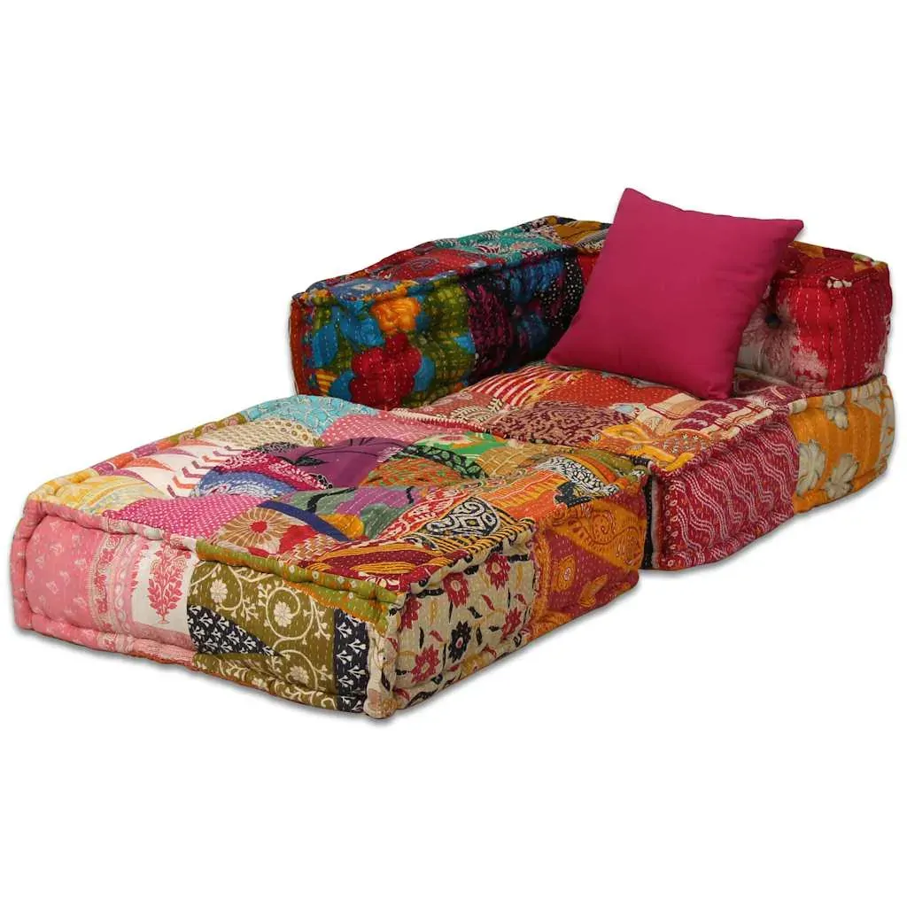 Cardiff 2-Seater Modular Pouffe Fabric Price