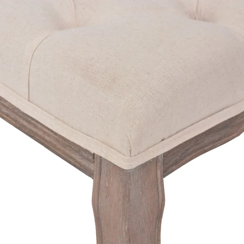 Bench Linen Solid Wood 110x38x48 cm Price