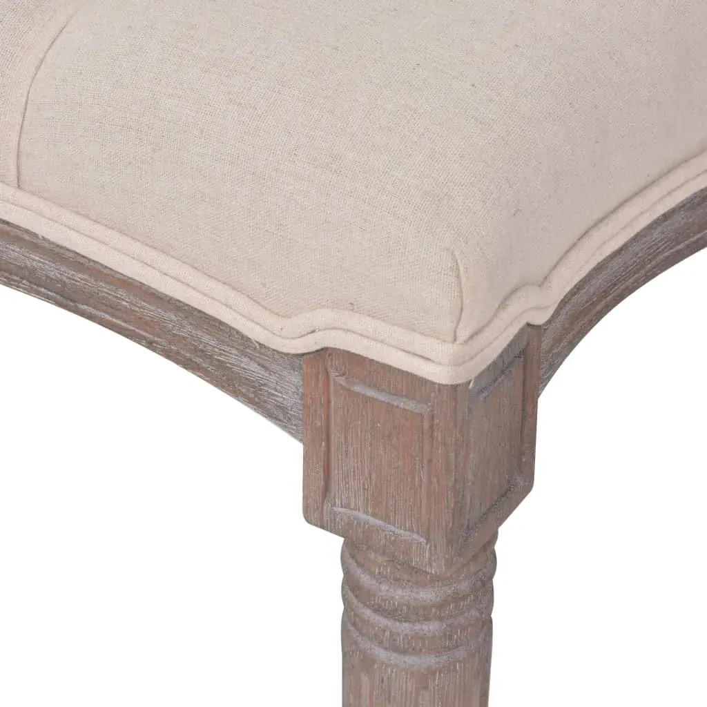 Bench Linen Solid Wood 150x40x48 cm Price
