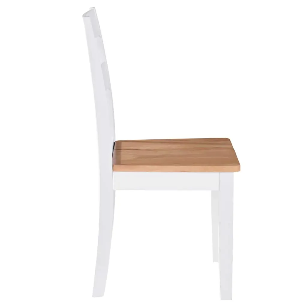 Dining Chairs White Solid Rubber Wood Price
