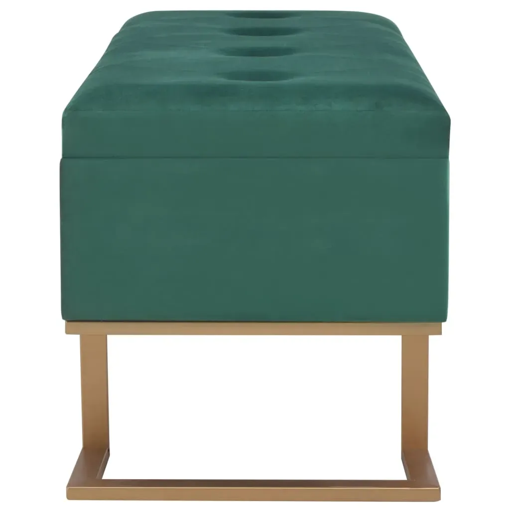 Bench with Storage Compartment 105 cm Velvet Price