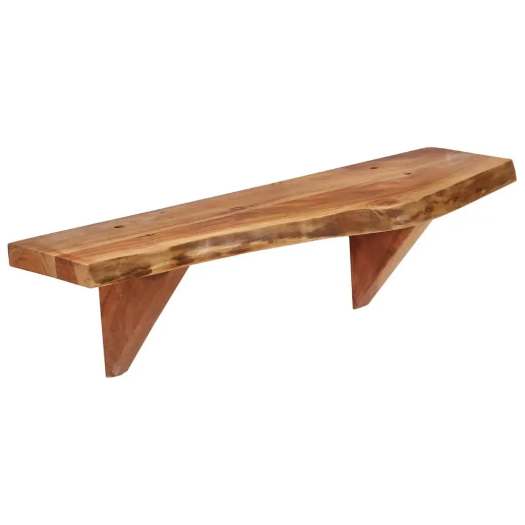 Wall Shelves 2 pcs Solid Acacia Wood Price