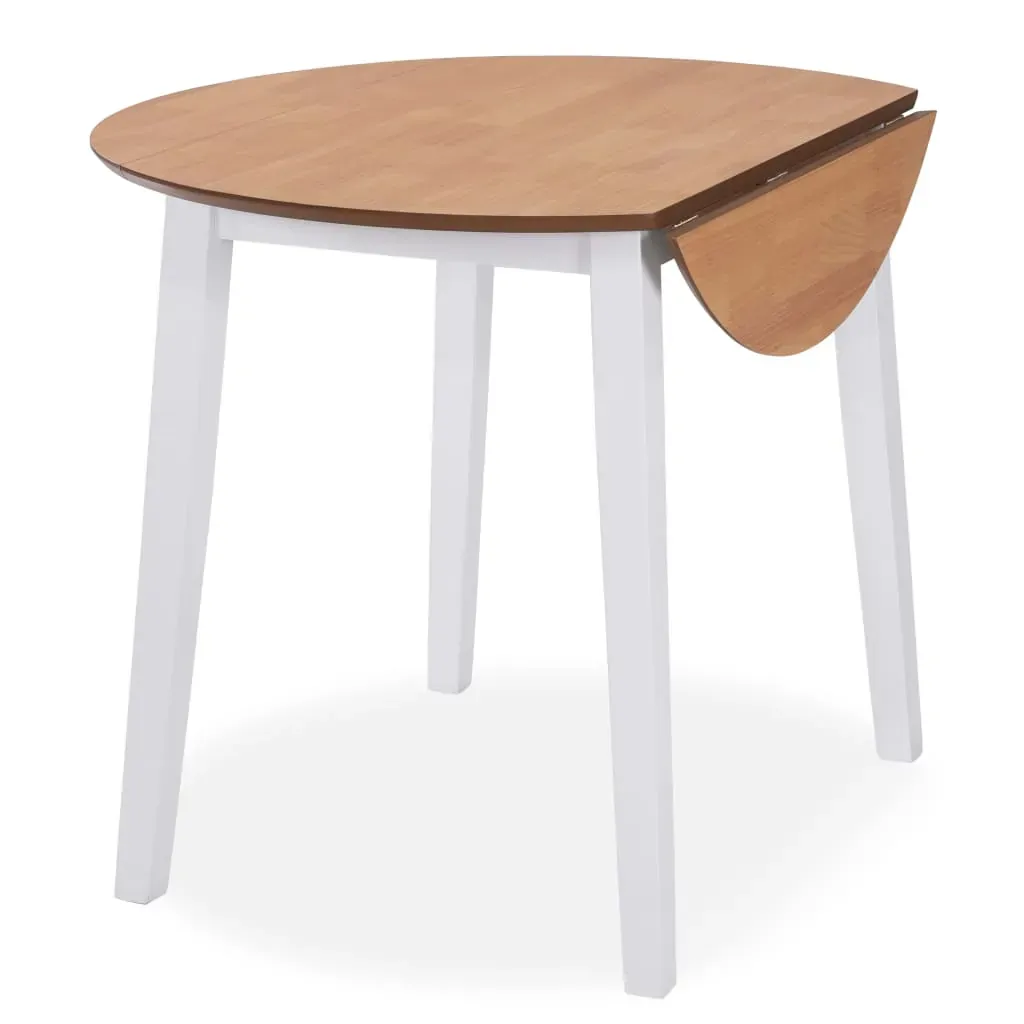 Dining Set MDF and Rubberwood White Price