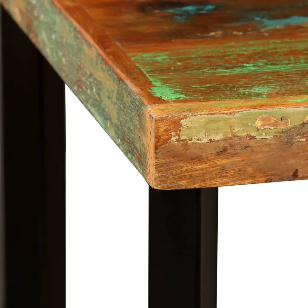 Bar Set Solid Wood Reclaimed. Genuine Leather & Canvas Price