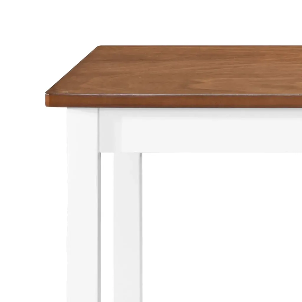 Bar Table and Stool Set MDF Dark Brown Price