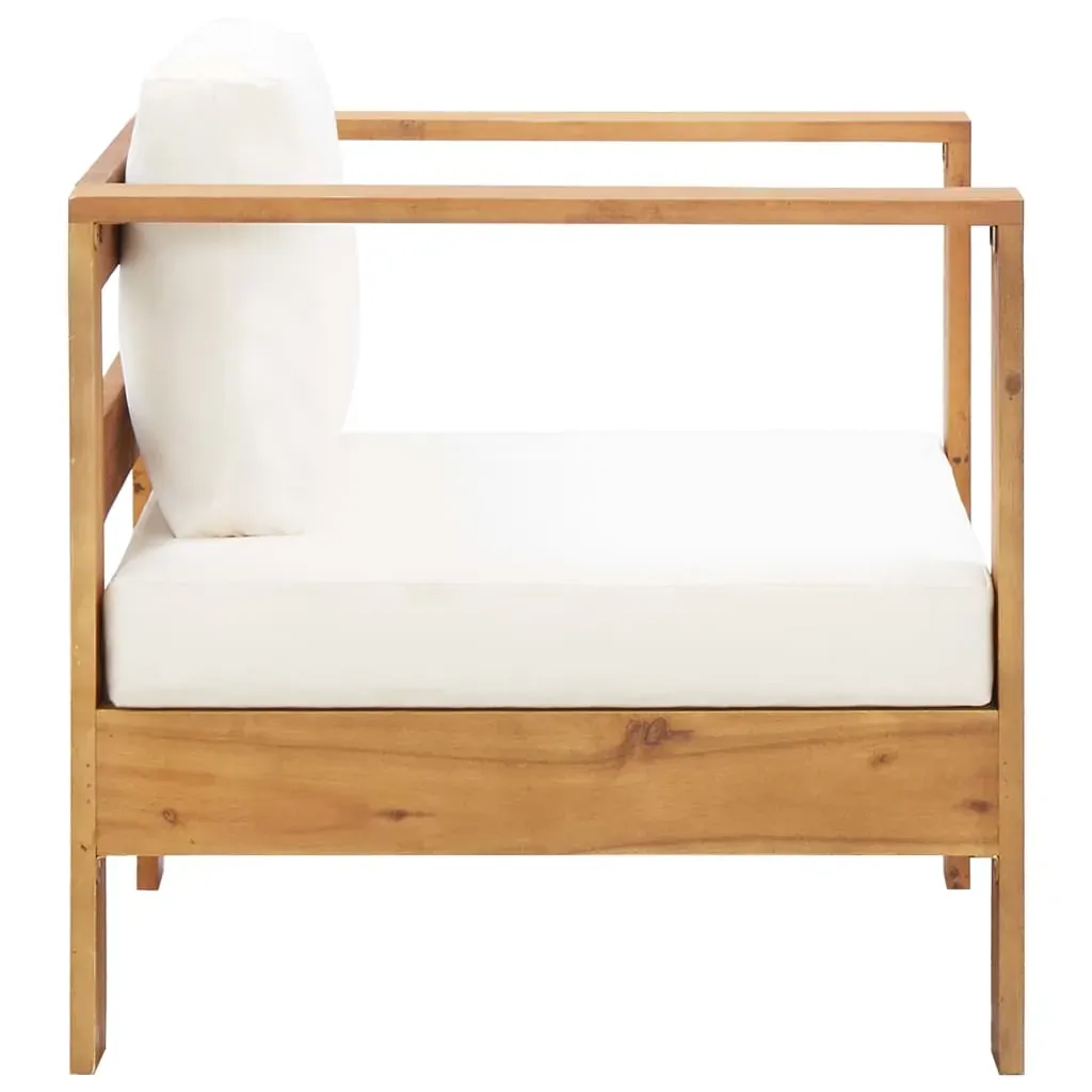 Garden Lounge Set with Cushions Solid Acacia Wood Price