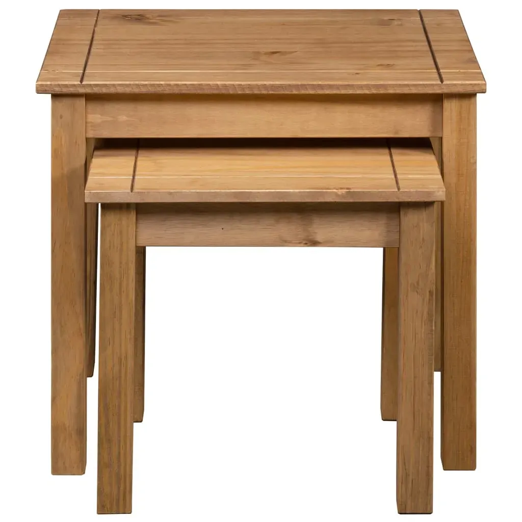 Nesting Tables 2 pcs Solid Pine Wood Panama Range Price