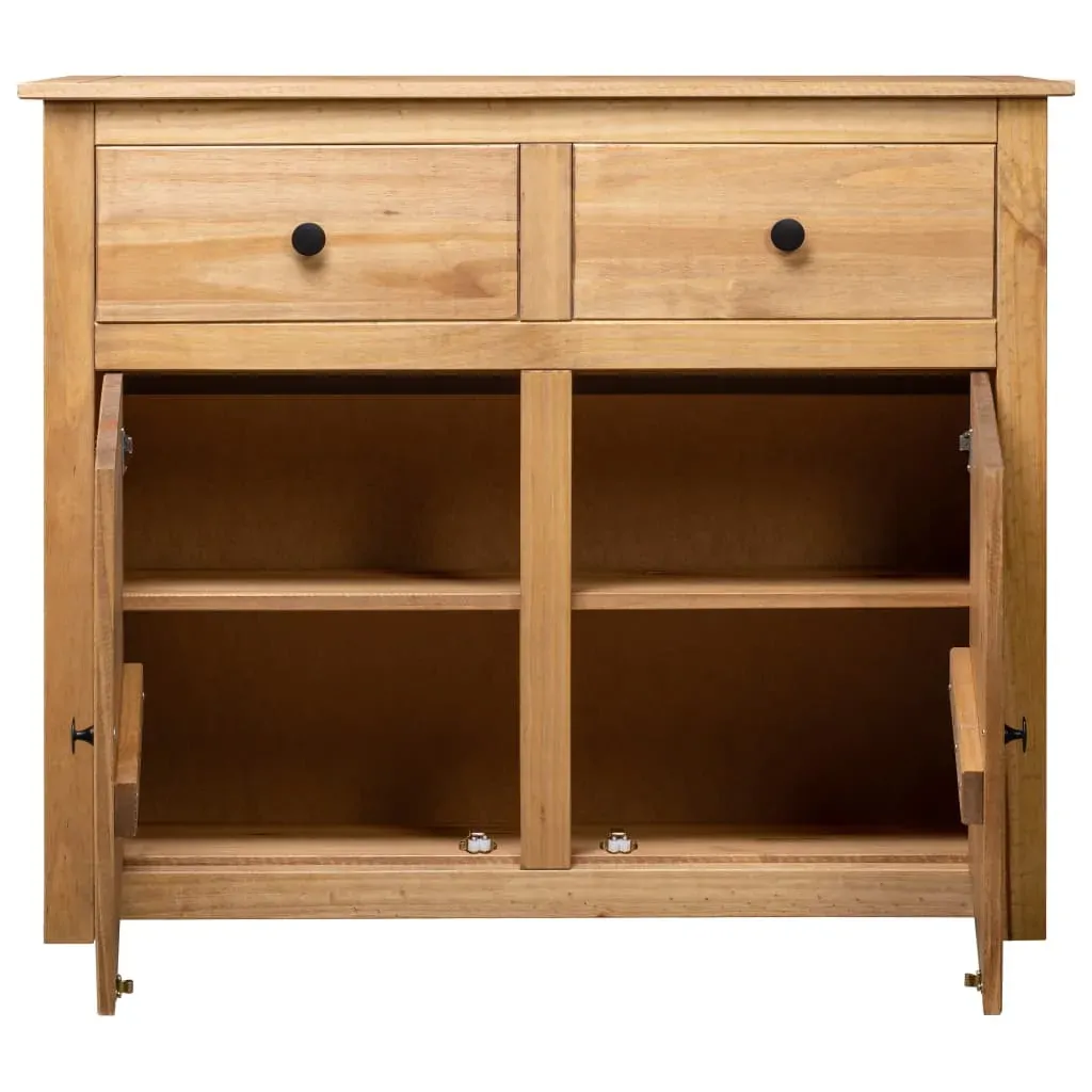 Sideboard 93x40x80 cm Solid Pinewood Panama Range Price
