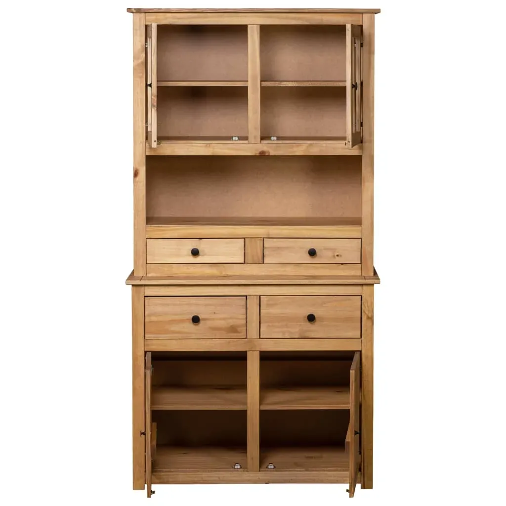 Highboard 93x40.5x180 cm Solid Pine Panama Range Price