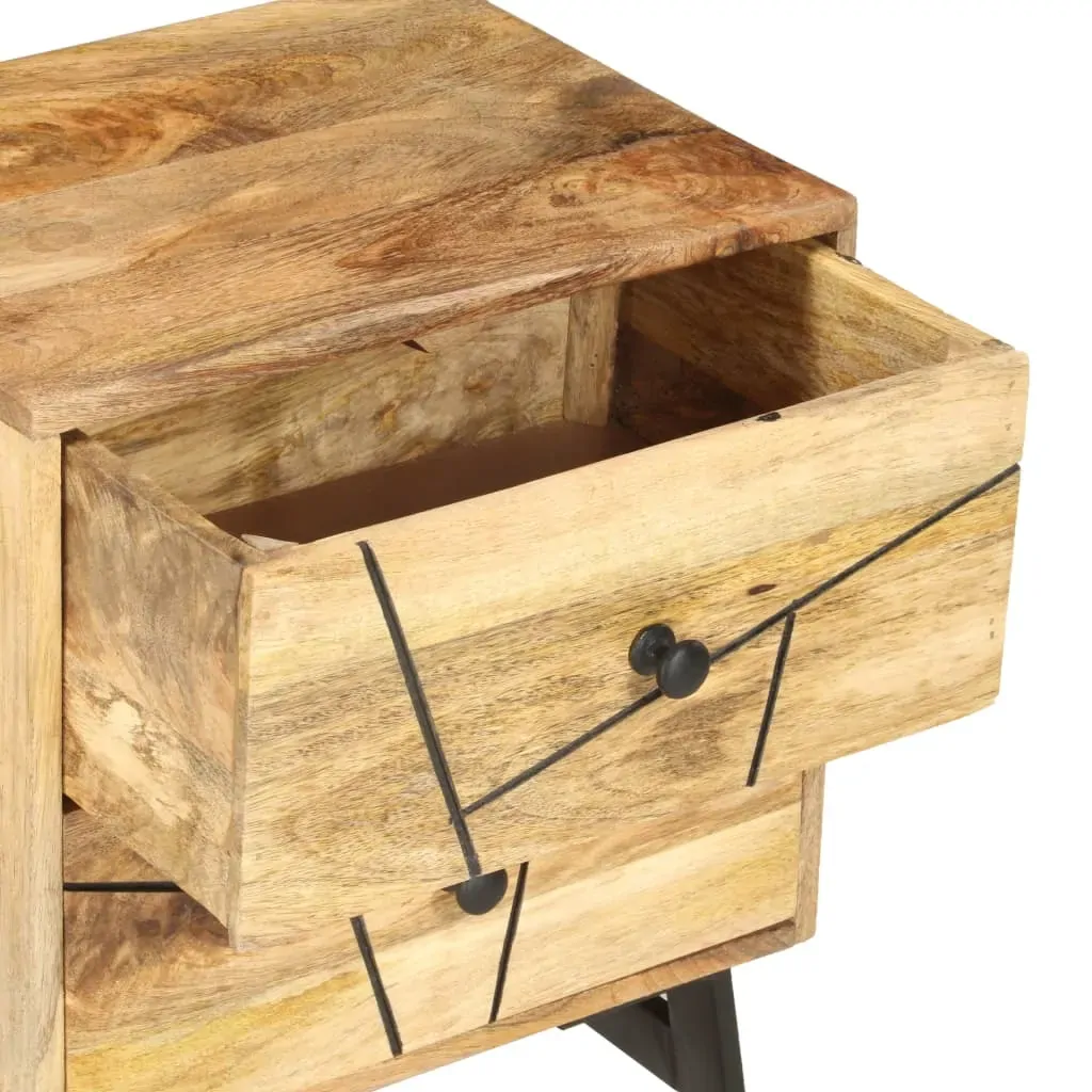 Amsterdam Bedside Cabinet 40x30x50 cm Solid Mango Wood Price