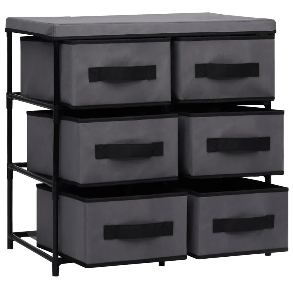 Storage Cabinet with 6 Drawers 55x29x55 cm Steel Price