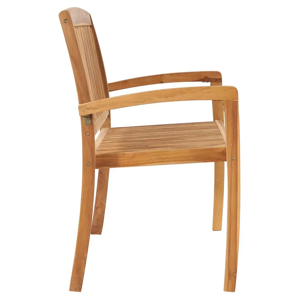 Stacking Garden Bench with Cushion Solid Teak Wood Price