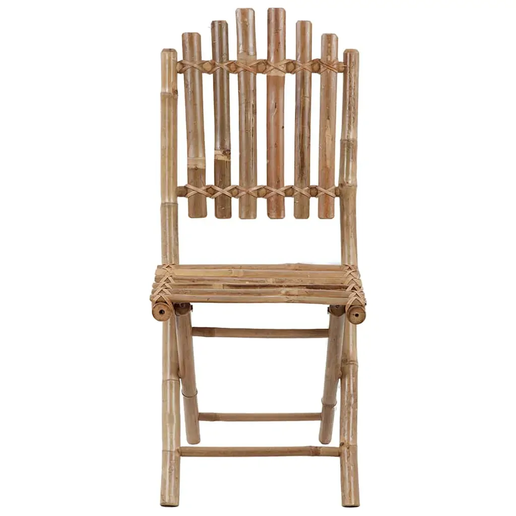 Folding Garden Chairs 2 pcs with Cushions Bamboo Price