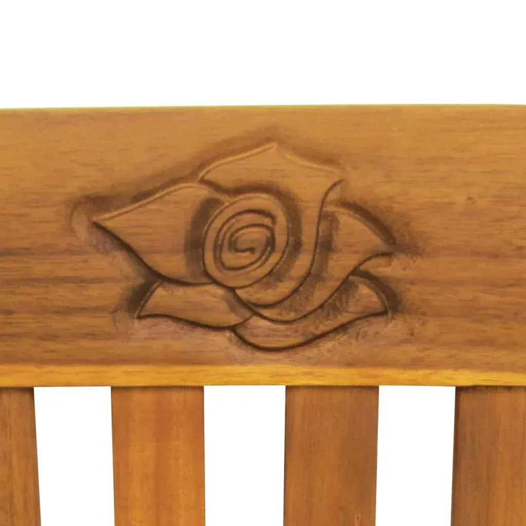 Garden Bench with Cushion Solid Acacia Wood Price