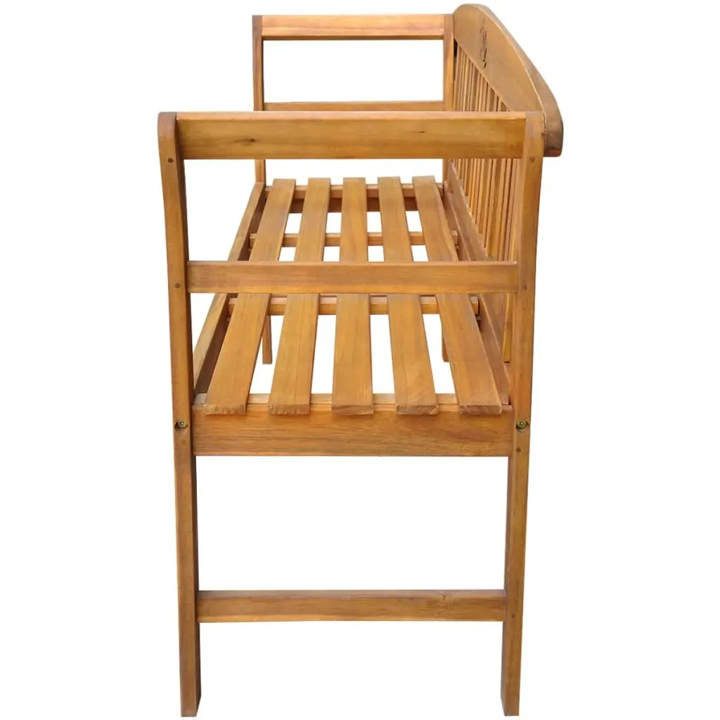 Garden Bench with Cushion Solid Acacia Wood Price