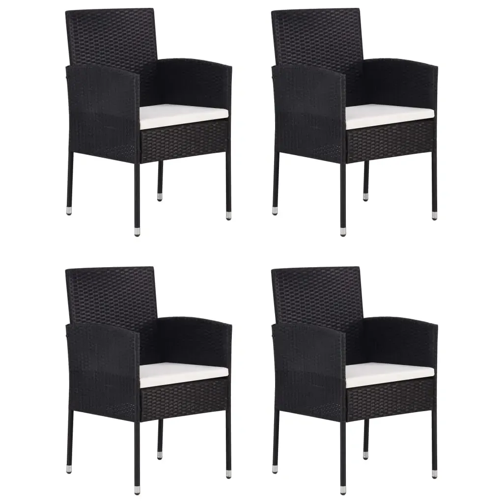 Garden Dining Set Black Price