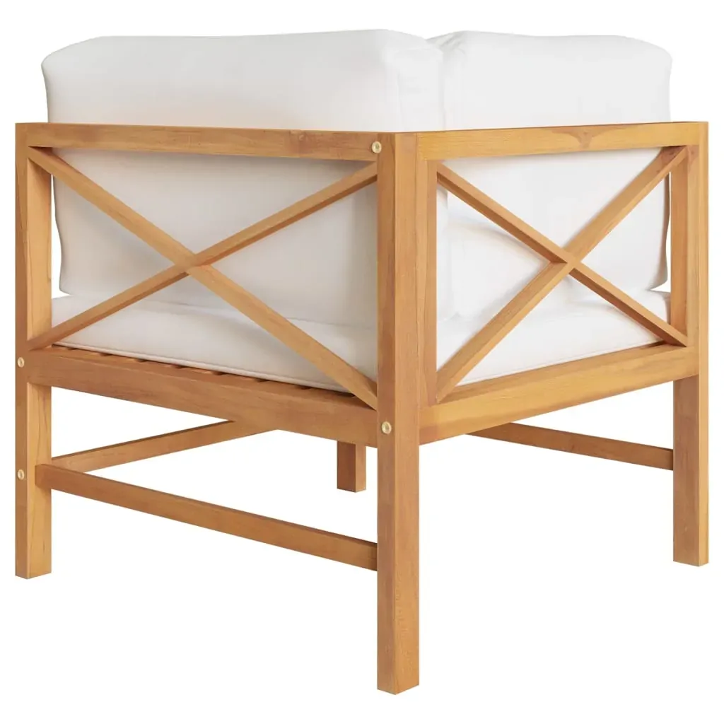 2-seater Garden Bench with Cushions Solid Teak Wood Price