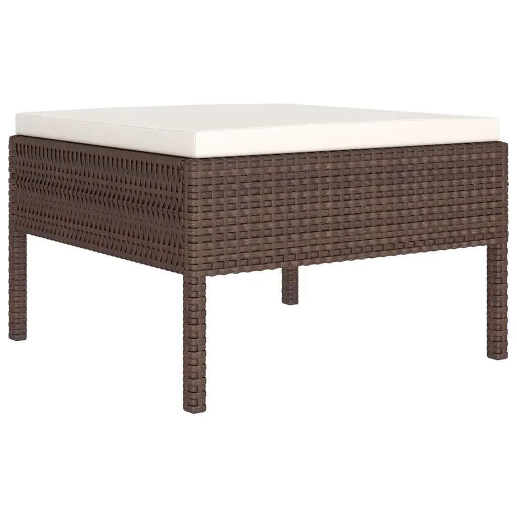 2 Piece Garden Lounge Set with Cushions Poly Rattan Price