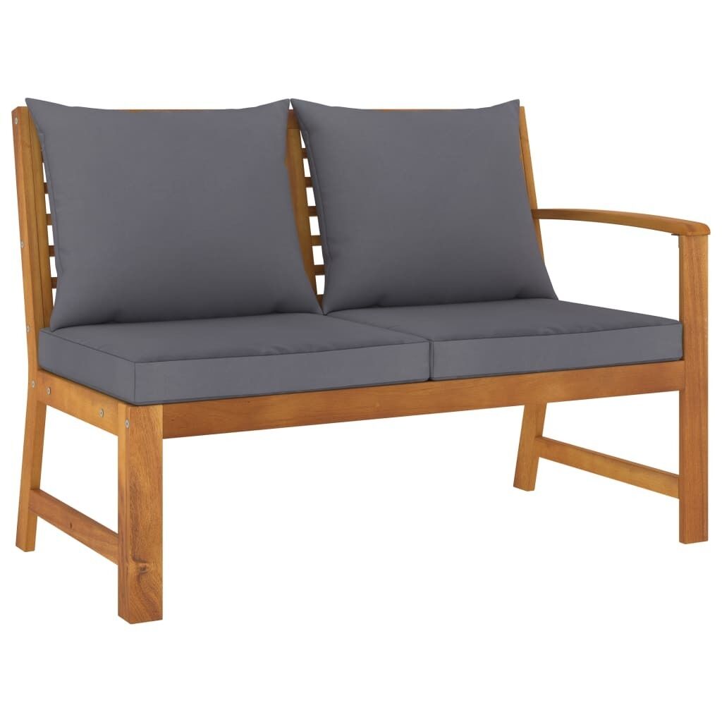 Garden Bench 114.5 cm with Cushion Solid Acacia Wood Price