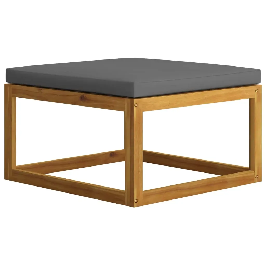 Footrest with Cushion Solid Acacia Wood Price