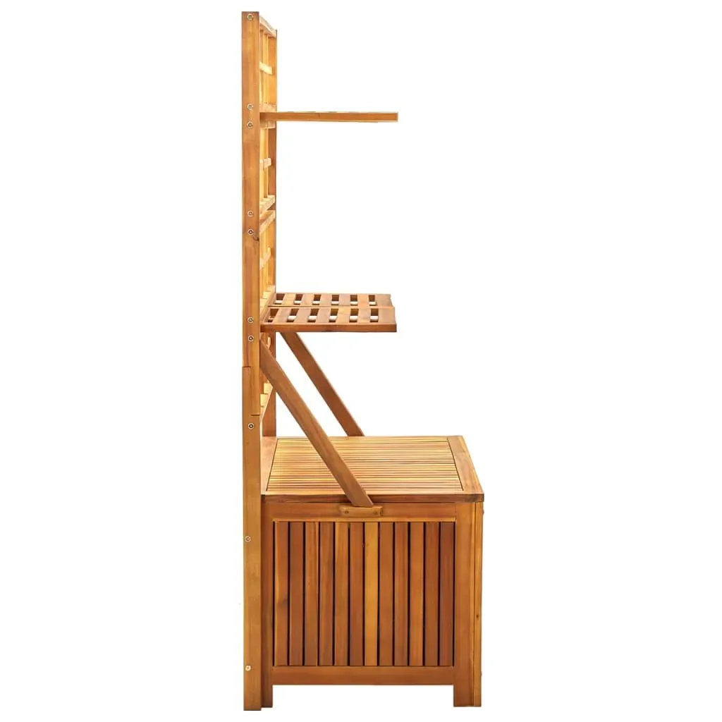 Storage Box with Trellis 99x55x160 cm Solid Acacia Wood Price