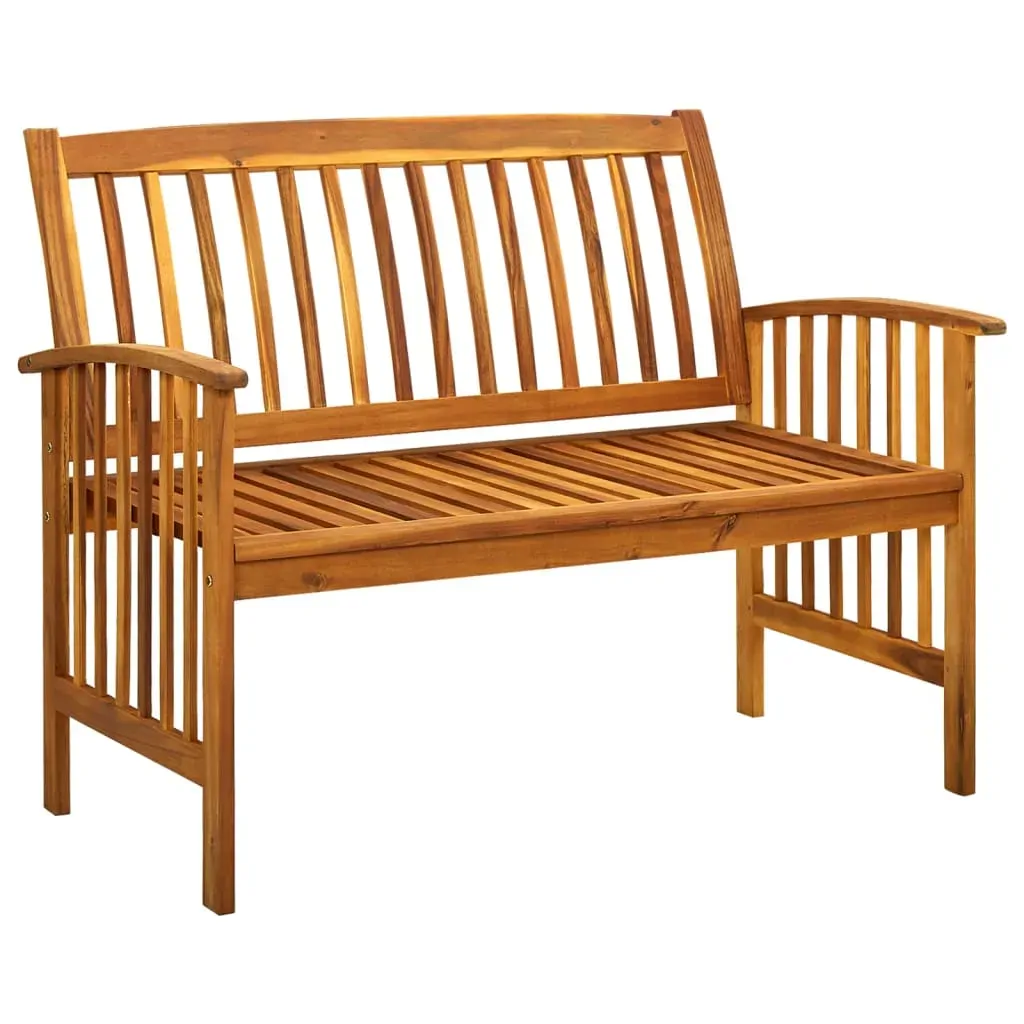 Garden Bench with Cushion Solid Acacia Wood Price