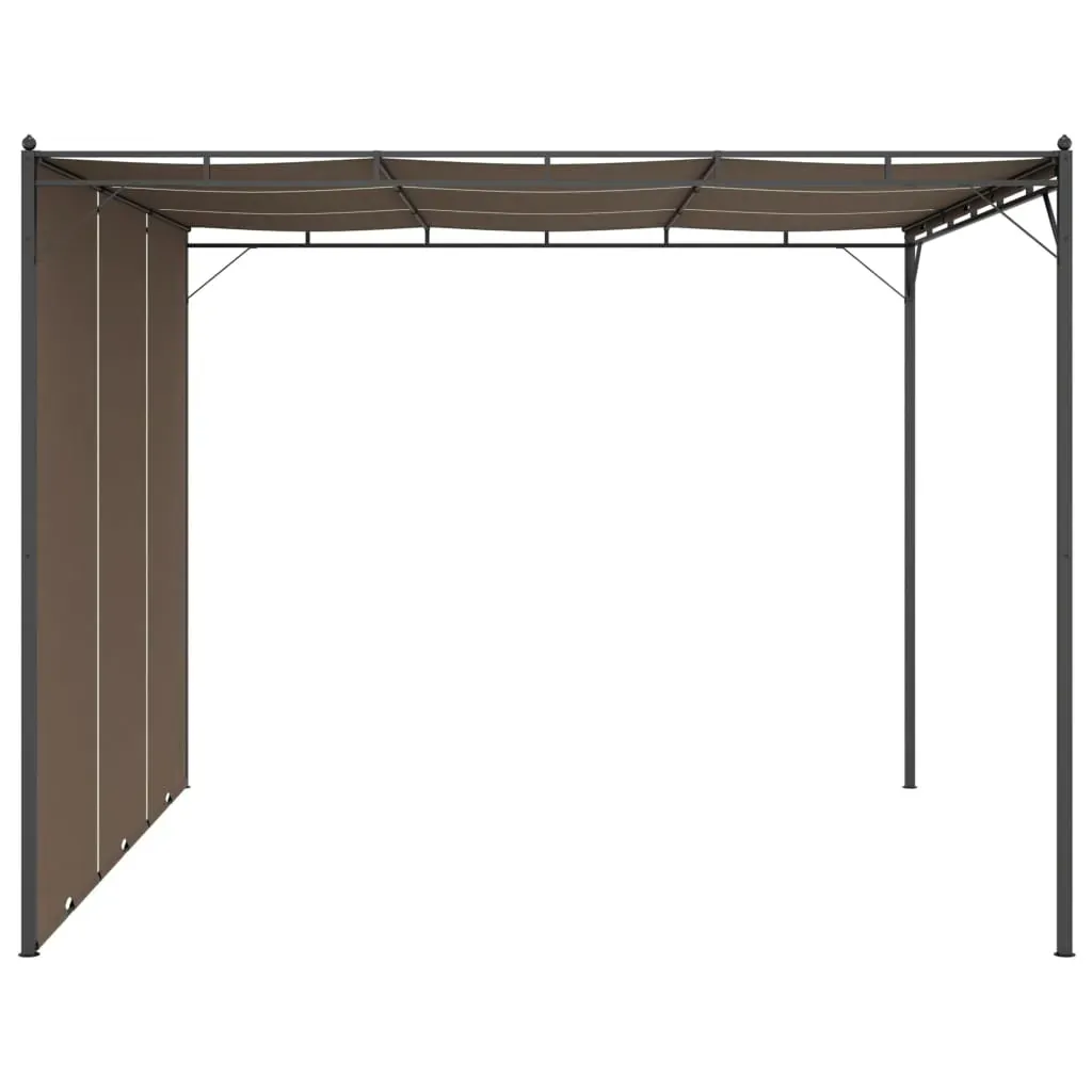 Garden Gazebo with Side Curtain Taupe Price