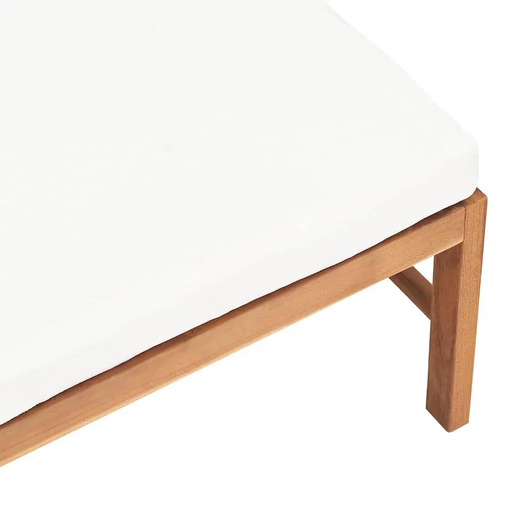 Footrest with Cushion Solid Teak Wood Price