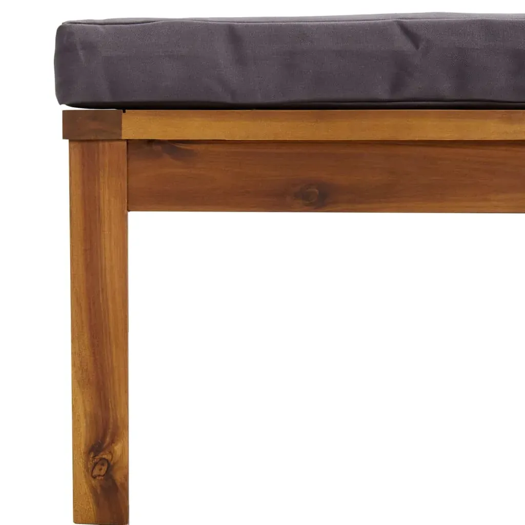 Footrest with Cushion Solid Acacia Wood Price