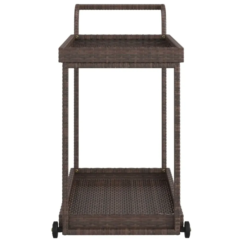 Bar Cart 100x45x83 cm Poly Rattan Price