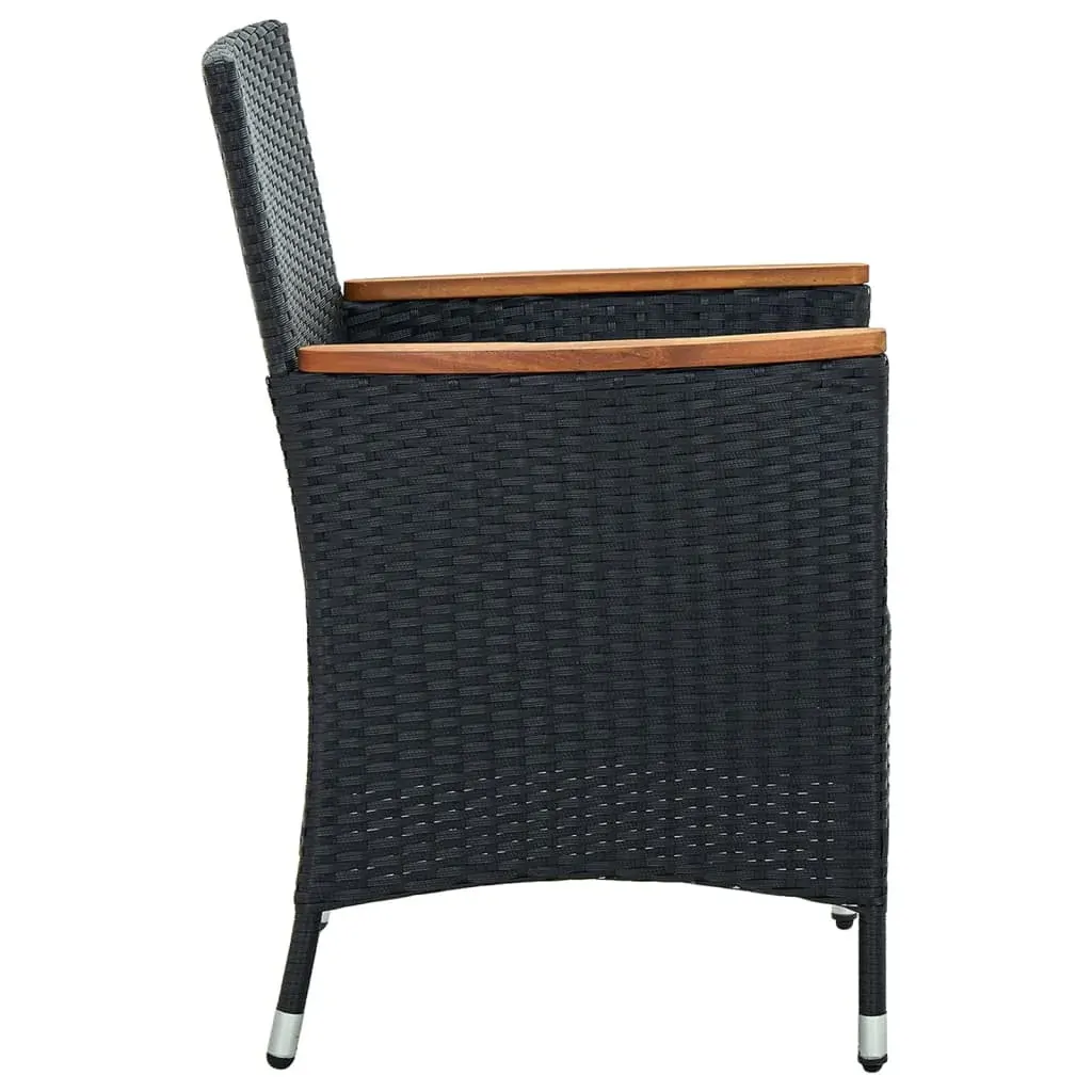 Garden Dining Chairs 4 pcs Poly Rattan Price