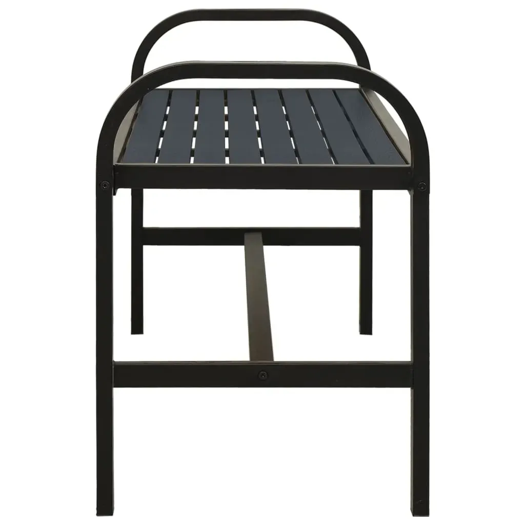 Garden Bench 124.5 cm Steel and WPC Price