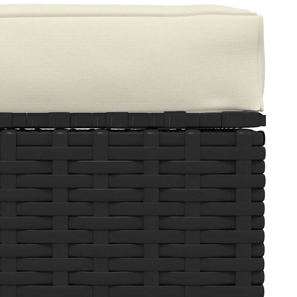 Garden Footrest with Cushion 70x70x30 cm Poly Rattan Price