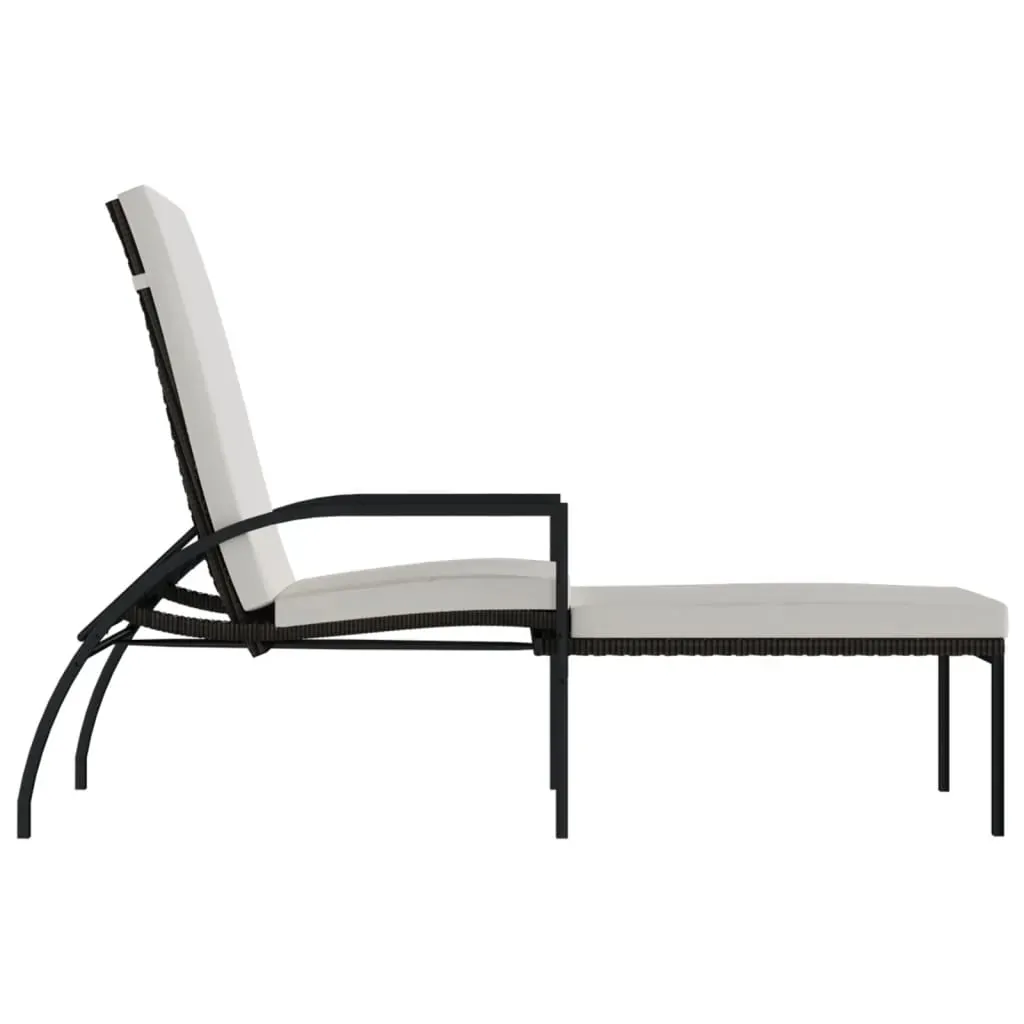 Sun Loungers 2 pcs with Footrest PE Rattan Price