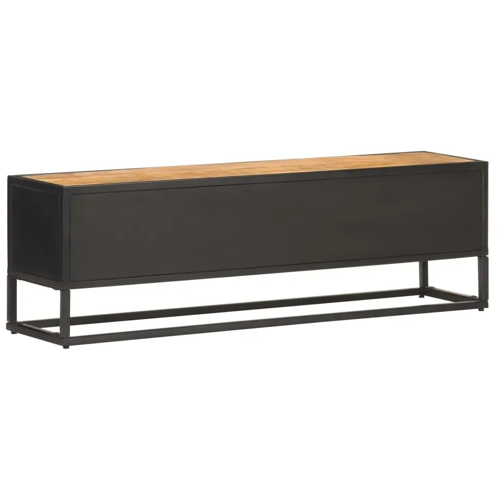 Harpenden TV Cabinet with Carved Door Rough Mango Wood Price