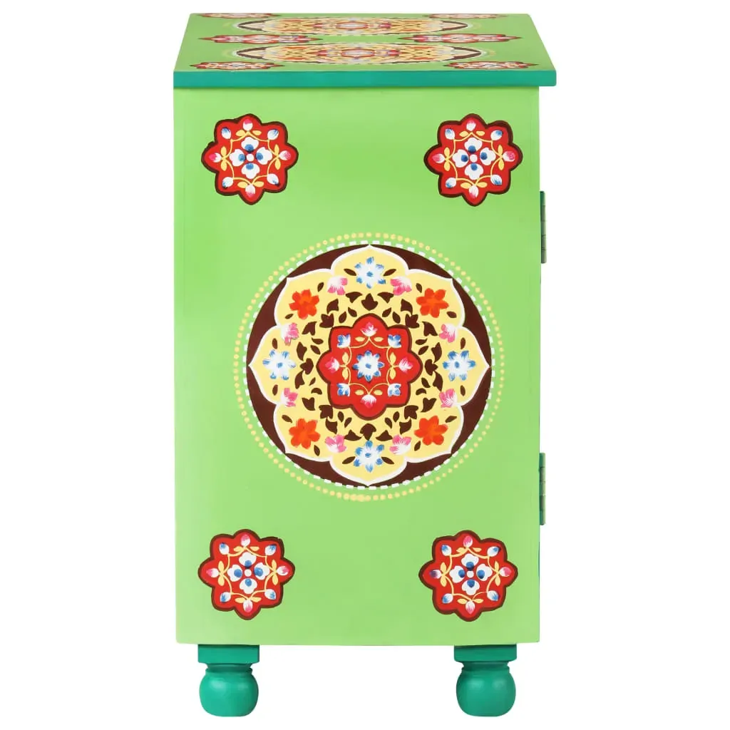 Hand Painted Sideboard 70x35x60 cm Solid Mango Wood Price