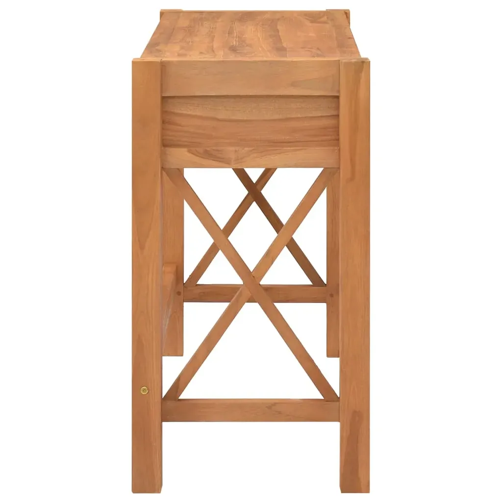 Desk with 2 Drawers Recycled Teak Wood Price