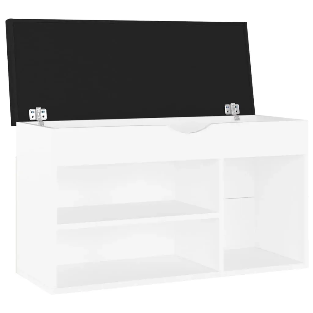 Shoe Bench with Cushion 80x30x47 cm Engineered Wood Price