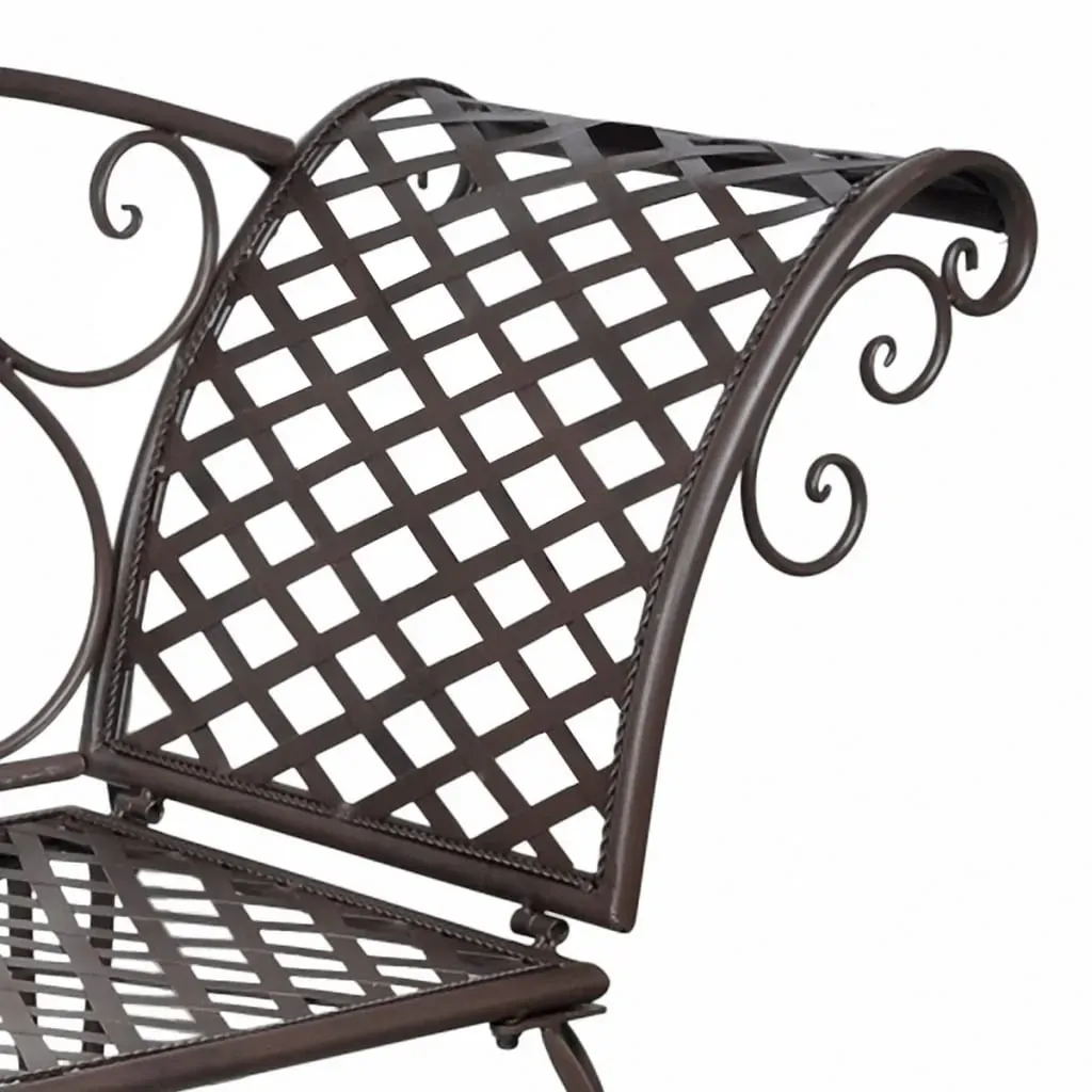 Garden Chaise Lounge 128 cm Steel Antique Price