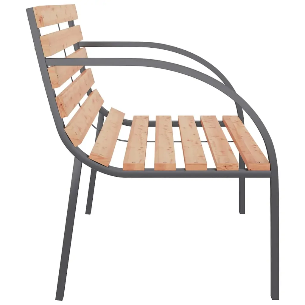Garden Bench 120 cm Wood and Iron Price