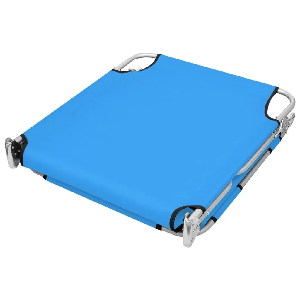 Folding Sun Lounger with Head Cushion Powder-coated Steel Price