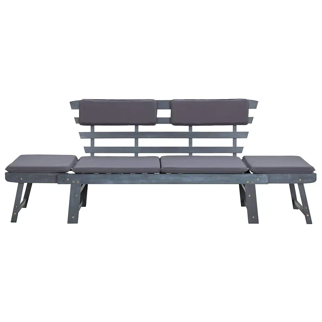 Garden Bench with Cushions 2-in-1 190 cm Solid Acacia Wood Price