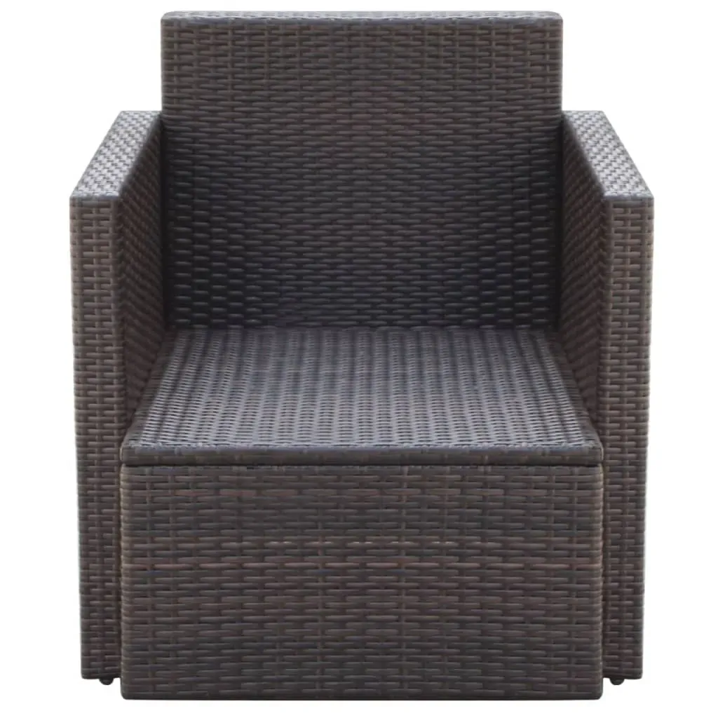 Garden Chair with Cushions and Pillows Poly Rattan Price