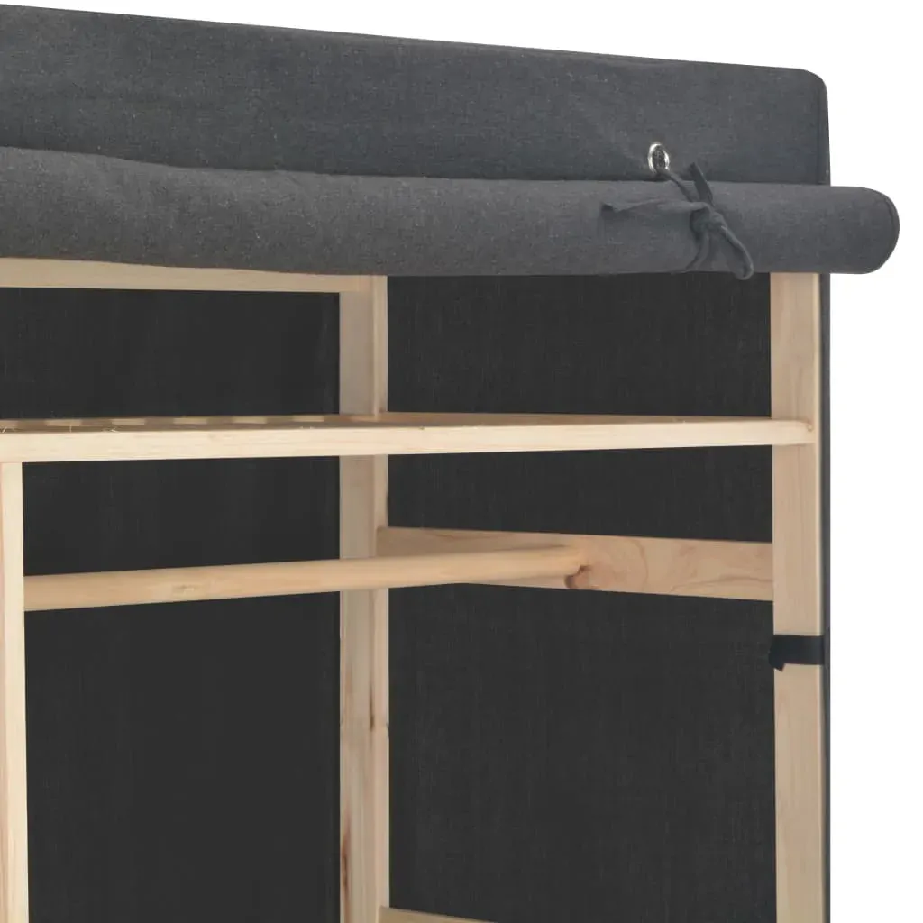 Wardrobe Fabric and Pinewood 110x40x170 cm Price