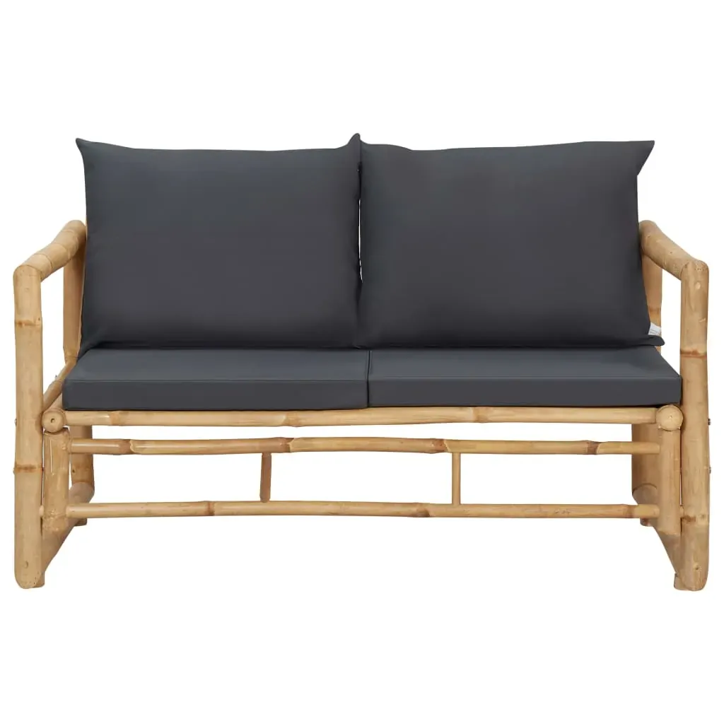 4 Piece Garden Lounge Set with Cushions Bamboo Price