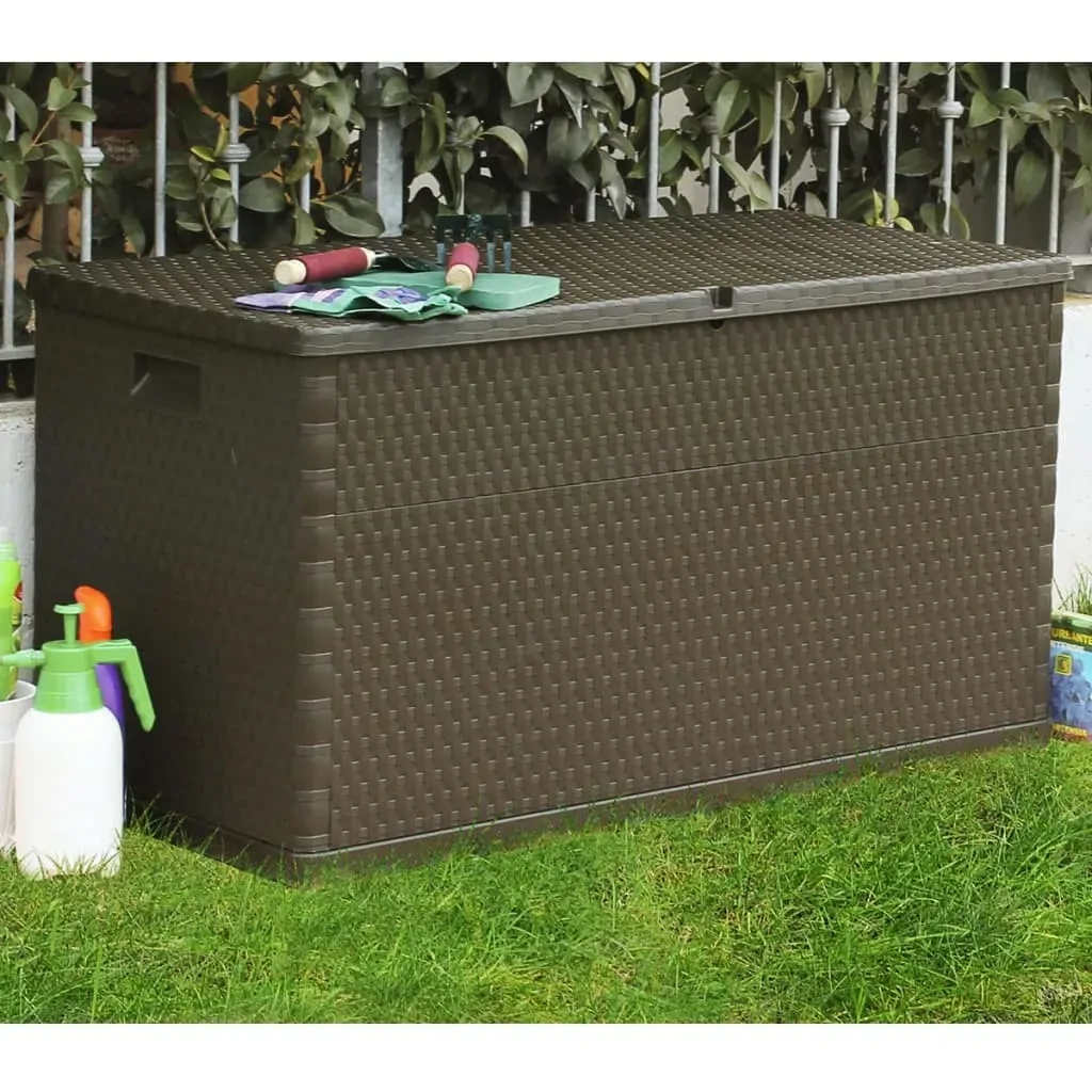 Garden Storage Box 120x56x63 cm PP Rattan Price