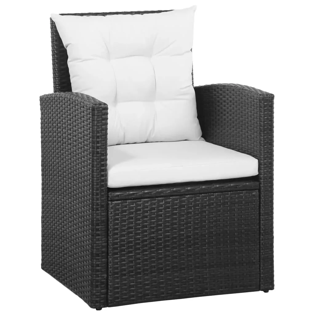 5 Piece Garden Lounge Set with Cushions Poly Rattan Price