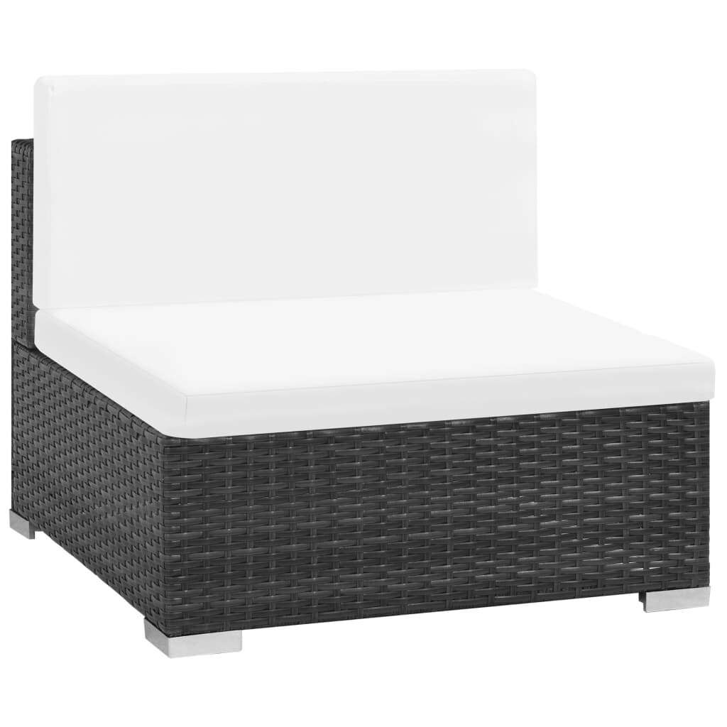 6 Piece Garden Lounge Set with Cushions Poly Rattan Price